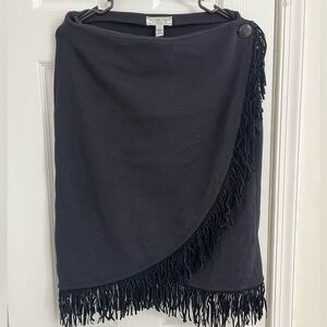 St. John Sport by Marie Gray Asymmetrical Black Skirt